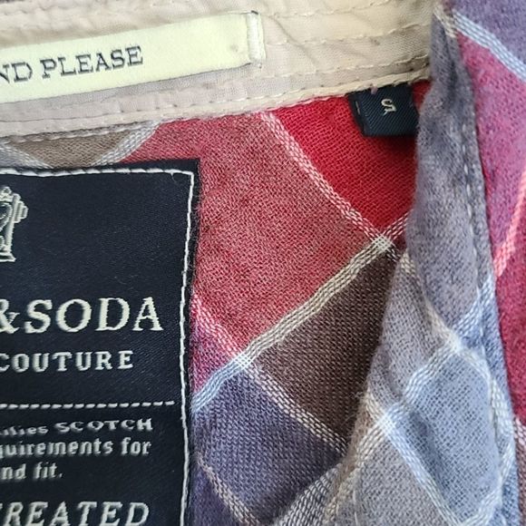 Scotch & Soda Multicolor Plaid Button Down Shirt - Picture 15 of 16